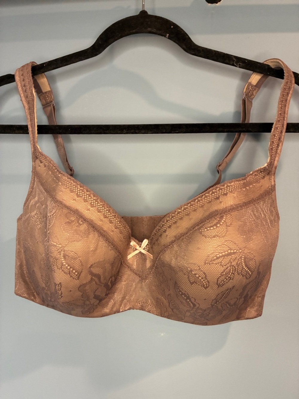 Cacique Lace-Overlay Balconette Bra size 36DD NWOT